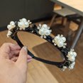 thumbnail image 2 of Diadema Perezosa Lazy Antideslizante Hair Hoop Hairband Retro Tocado para Peinado (B Black) Likrtyny Cuidado Belleza, 2 of 3