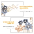 thumbnail image 2 of GOOHOCHY NUOBESTY - Juego de 4 accesorios para el cabello de boda con horquillas de perlas, peines de diamantes de imitación y pinzas para el cabello en forma de U (azul), 2 of 8