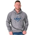 thumbnail image 5 of US Air Force Fly Fight Win Logo Hoodie Sweatshirt Women Men Brisco Brands S, 5 of 6