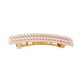 thumbnail image 6 of Elegant Pearl Hair Barrette for Women, Double Row Faux Pearl French Clip, Classic Hair Accessory for Wedding Party Daily Office Gift, 6 of 7