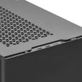 thumbnail image 5 of Black, Aluminum outer shell, steel body, Small form factor chassis with 23.5,32.5"drive bay, support mini-ITX/Mini DTX motherboard , 2USB 3.0 Type A, 1USB3.1 Gen 2 Type C, 112025 PWM Fan, 5 of 5