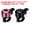 Black Pink, variant on Uxcell 2Pcs Bike Bell Loud Sound Mini Bicycle Bell Aluminum Bike Accessory Black Purple