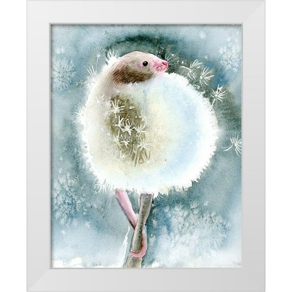 Shefranov, Olga 26x32 White Modern Wood Framed Museum Art Print Titled - Creature II