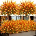 thumbnail image 5 of Scidweet Artificial Fall Plants Flowers for Outdoor, 20 Bundles Autumn Fake Flowers Faux Lavender Fall Decoration for Home Garden, Orange, 5 of 7