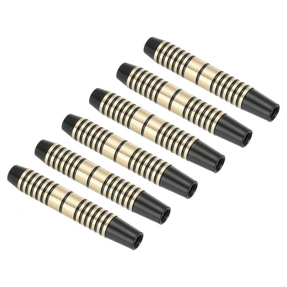 Uxcell 16 Grams Copper Dart Replacements Barrel, Black Gold 6Pcs
