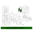 thumbnail image 2 of New Genuine Infiniti Rear Brake Pad Set OE D40601MB0A, 2 of 10