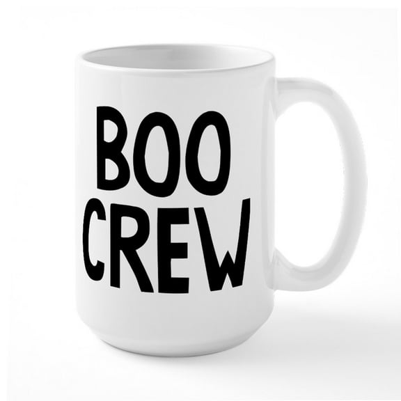 CafePress - Boo Crew - 15 oz Ceramic Large White Nolvety Mug