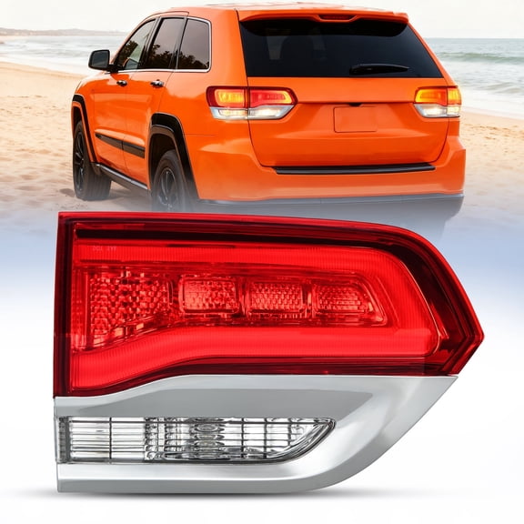 Nilight Taillight Assembly Compatible with 2014 2015 2016 2017 2018 2019 2020 Jeep Grand Cherokee Laredo/Limited/Overland/Summit Tail Lights Inner Driver Side w/Bulbs