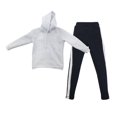 thumbnail image 1 of 1/6 Conjunto de ropa de corporal masculina - Sudaderas con capucha y pantalones de chándal - Gris y negro Macarena Figura de acción Pantalones, 1 of 8