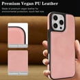 thumbnail image 2 of for iPhone 14 Plus Case, Premium PU Leather + TPU Hybrid Shockproof Slim Cover, Compatible with MagSafe, Lightweight Classic Design Drop Protective Back Case, for iPhone 14 Plus, Pink, 2 of 6