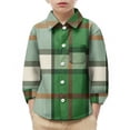 thumbnail image 2 of YUNAFFT Boys & Girls Checkered Shirt Stylish Cute Casual Long Sleeve School Uniform Shirt with Functional Pockets Preppy Trendy, 2 of 9