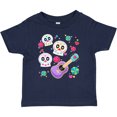 thumbnail image 3 of Inktastic Day of the Dead Owl Sugar Skulls and Guitar Boys or Girls Baby T-Shirt, 3 of 5