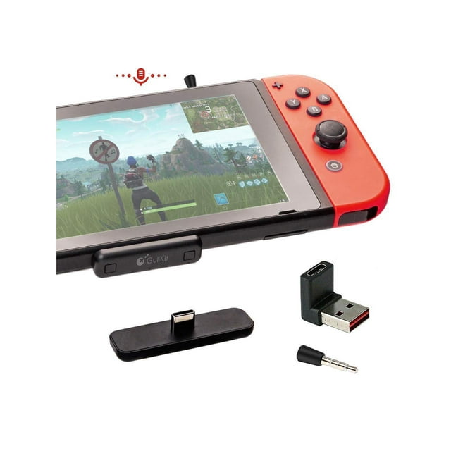 GuliKit Route Air Pro Bluetooth Adapter for Nintendo Switch/Switch OLED/Switch Lite PS5 PS4 PC, Wireless Audio Transmitter with aptX LL, Support in-Game Voice Chat, Connect Bluetooth Headphones