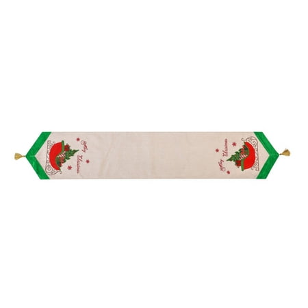 

BOSTEY Christmas Decorations Non Woven Tablecloth Christmas Home Red Tablecloth Christmas Table Decoration