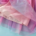 thumbnail image 5 of Bellafa Little Girls Sequin Tulle Dresses Princess Flutter Sleeve Tutu Dress For 2-8Y Toddler Girl Casual Party Dress, 5 of 7