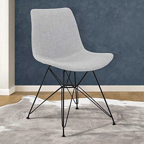 Armen Living LCPLCHBLGR Palmetto Dining Chair, Gray