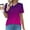 Purple, variant on Women's Tops Dressy T Shirts for Women Womens Summer Blouses Dressy Casual Women Short Sleeve Tops Loose Fit items
