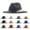 Dark Gray, variant on Aetherz Women's Panama Hat, Wool Felt Floppy Fedora with Belt,Optical White Fits All – Gift Ready
