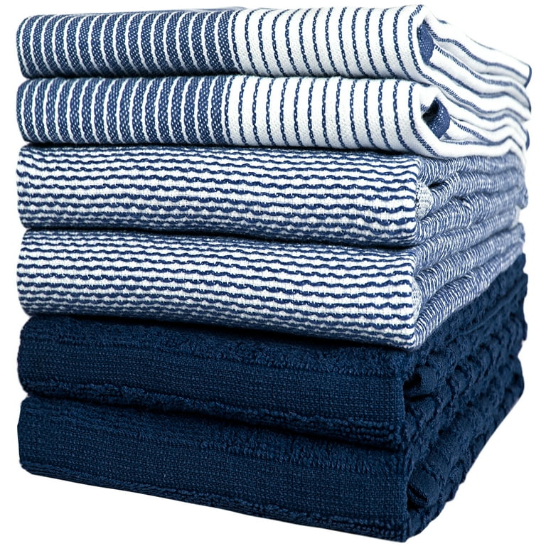 Bumble Towels Premium Kitchen Towels (20”x 28”, 6 Pack), Large Kitchen  Hand Towels, Kitchen Towels Cotton, Flat & Terry Towel