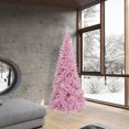 thumbnail image 4 of Vickerman 7.5' Pink Fir Slim Artificial Christmas Tree, Unlit, 4 of 4
