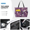thumbnail image 3 of Kdxio Cute Squirrel Floral for Beach Bag for Women Large Beach Tote Bag Waterproof Sandproof Swim Bag with Zipper Pockets Beach Vacation Travel, 3 of 7