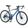 thumbnail image 6 of Ambifirner Carbon Road Bike, 7 Speeds, 700c Wheels, Blue, Adults City Commuter Bike for Womens Mens Ages 14+, 6 of 7