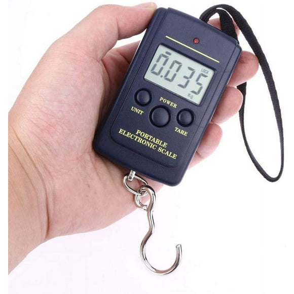 Fishing Scale Luggage Scale, Fish Scale Portable Scale 88lb/40kg Pocket Size Multi-functionals Pro Scale with Tare Back-lit LCD Display for Fishing, Digital Kitchen Scales, Fish Weighing Scale