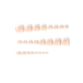 thumbnail image 4 of Uñas Postizas para Dedos de los Pies FJSMTOPl con Punta Francesa Brillantes 24 Piezas, 4 of 7