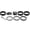 Black, variant on M Buder 6Pcs Bike Headset Spacer Aluminium Alloy Stem Spacers for Mountain Bike Black 1.1 inches / 28.6 mm [cite: 13]