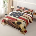 thumbnail image 3 of Erosebridal Football Sport Boys Girls Twin Quilt Set, Rustic Wooden Plank Twin Coverlet Set, 2pcs, 3 of 7