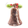thumbnail image 1 of Christmas Bells Metal Decorative Bells Christmas Bells for Decoration with Rope Silver Bells Christmas, 1 of 5
