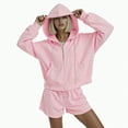 thumbnail image 2 of Towmus 2 Piece Sweatsuit Outfits for Women Half Zip Long Sleeve Pullover Sweatshirt Drawstring Shorts Lounge Set with Pockets Ladies Clothes, 2 of 6
