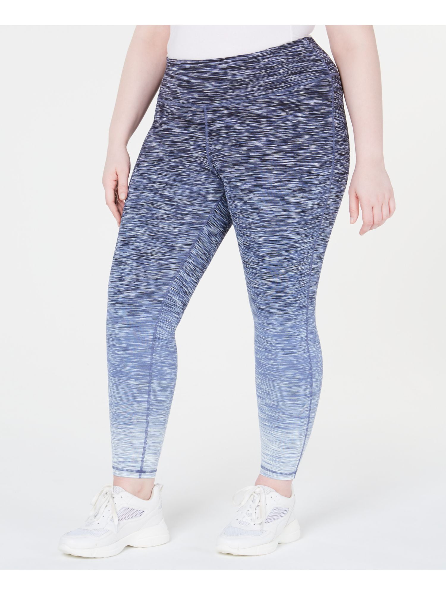 Ideology - IDEOLOGY Womens Blue Printed Skinny Active Wear Leggings ...