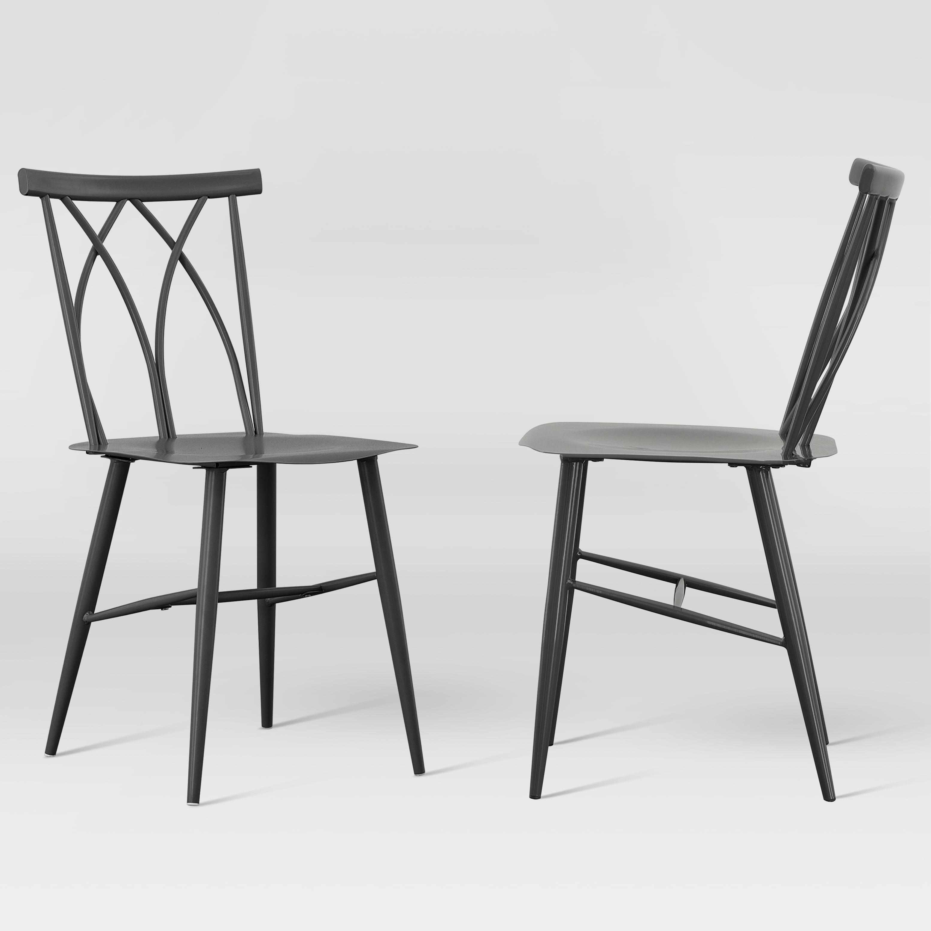 Becket metal x back dining chair hot sale