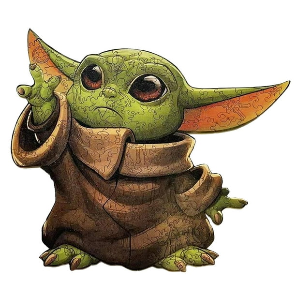 Rompecabezas educativos Baby Yoda Antideformable duradero para juego familiar (A3)