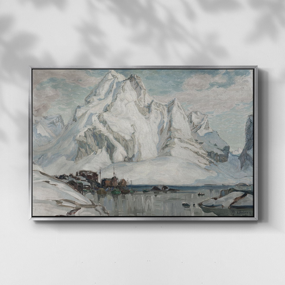 Vintage Landscape-CLX By Wexford Home Framed in Silver Wood Gallery Wrapped Canvas 17 in. x 25 in.