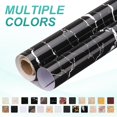 thumbnail image 3 of Uxcell Wood Grain Wallpaper Border 2" x 16.4ft Textured Frame Sticker, Black Cloud, 3 of 7