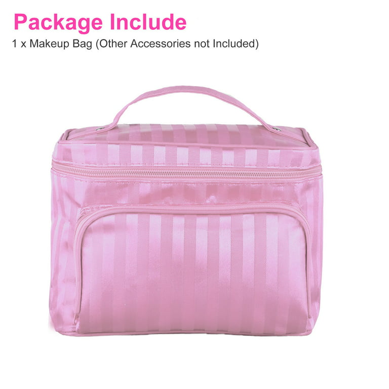 Cube Striped Travel Cosmetics Wash Bag, Portable Storage Bag With