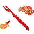 thumbnail image 3 of RV Pelador de camarones, juego de 4 Pelador de camarones de plástico, utensilios para pelar camarones, lavadora de camarones portátil Rojo Verde, 3 of 5