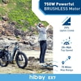 thumbnail image 6 of Hiboy EX7 Electric Bike 26” x 4.0" Fat Tire Electric Bicycle, 750W E-Mountain Bike,48V 18AH Removable Battery Ebike UL2849, 6 of 7