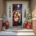 thumbnail image 4 of Nativity Scene Christmas Door Cover, Hanging Backdrop Front Door Porch Door Cover Banner, 35 x 71 inch, 4 of 6