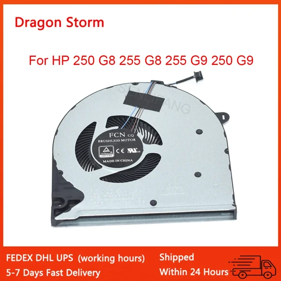 New Laptop CPU Cooling Fan For HP 250 G8 255 G8 255 G9 250 G9 15-DU 15S-DU0002TX 15-DW 15S-DY TPN-C139 DC5V 0.5A 4PIN L52034-001