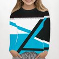 thumbnail image 2 of TFEOQRY Toddler Girls Fashion Printed Shirts Long Sleeve Crewnecks Tops Dressy Casual Color Block Blouses Clothesv Shirts, 2 of 5