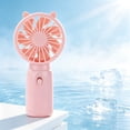 thumbnail image 4 of Juaoua Mini Handheld Fan Bulk,Portable Personal USB Rechargeable Fan,Powerful Battery Operated,Soft Wide Fan With Protective Grille Cover,Small Personal Fan For Outdoor Travel Commute,Green, 4 of 7