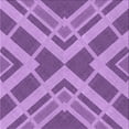 thumbnail image 1 of Ahgly Company Machine Washable Indoor Square Transitional Violet Purple Area Rugs, 8' Square, 1 of 7
