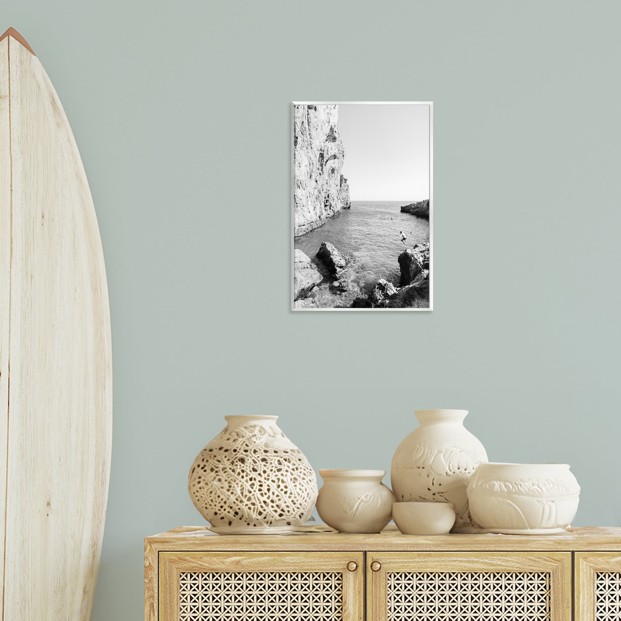 Stupell Industries The Dive Cove Coastal Photography Unframed Art Print Wall Art, 13 x 19