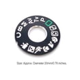 thumbnail image 4 of Seitruly Parche de placa giratoria de modo Dial, superficie recubierta sin rastro sin decoloración, placa de etiqueta ligera resistente al desgaste, Accesorios de cámara y óptica, 4 of 6