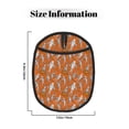 thumbnail image 3 of Pofeuu Halloween Mummy Print Silicone Pot Mat Mitten With Hanging Loop Heat Resistant Oven Mitts Non-Slip Bbq Baking Smoking Potholders, 3 of 7
