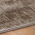 thumbnail image 5 of Addison Rugs Dream Shag Premium Machine Washable Transitional Squares Brown Rectangle Rug, 5' x 7'6", 5 of 8