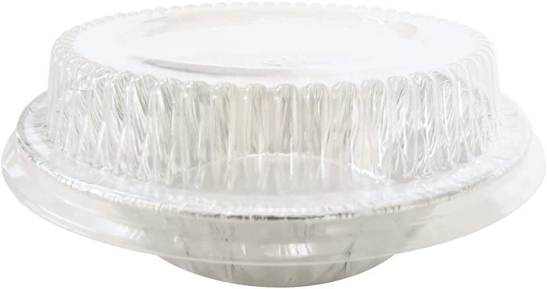 Disposable Colored Aluminum 5 Tart Panindividual Pot Pie Pan w Clear